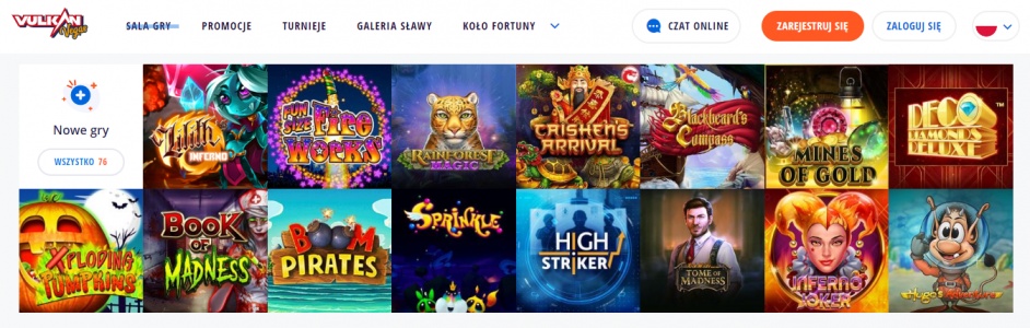 Jakie automaty online znajdziemy w Vulkan Vegas?